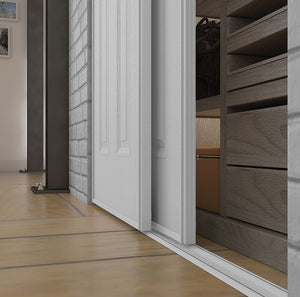 Bostonian 48” x 80.5” White Masonite Sliding Closet Door