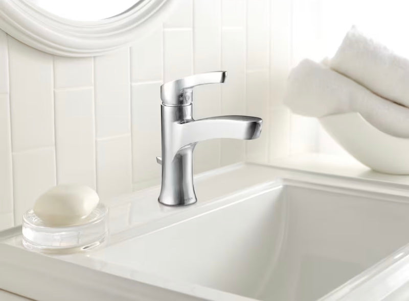 MOEN Single-Handle Bathroom Sink Faucet in Chrome