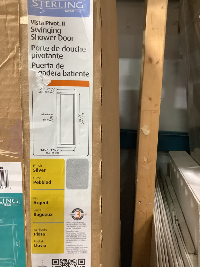 STERLING VISTA PIVOT SWINGING SHOWER DOOR PANEL