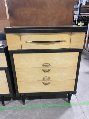 Dark Green Mid Century Modern Tall Dresser