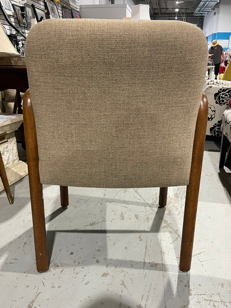 Mid-century Modern Style Upholstered Wood-frame Armchair