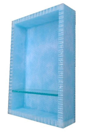 Shower Niche Bonded with Waterproof Membrane (Tile Ready) Including Adjustable Glass Shelf