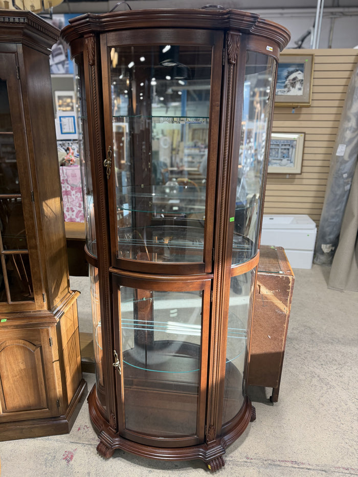 Classic Curved Glass Display Cabinet – Habitat for Humanity Greater ...