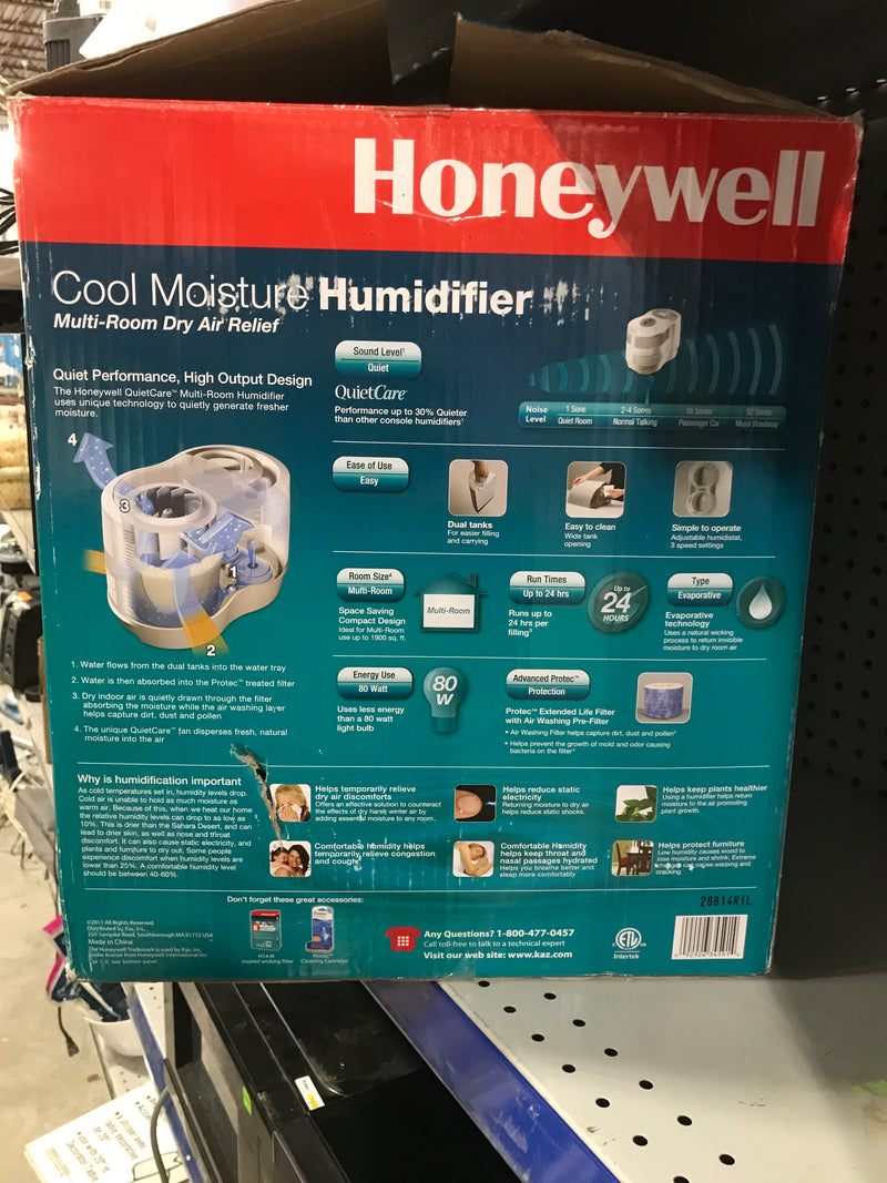 Honeywell QuietCare Cool Moisture Humidifier