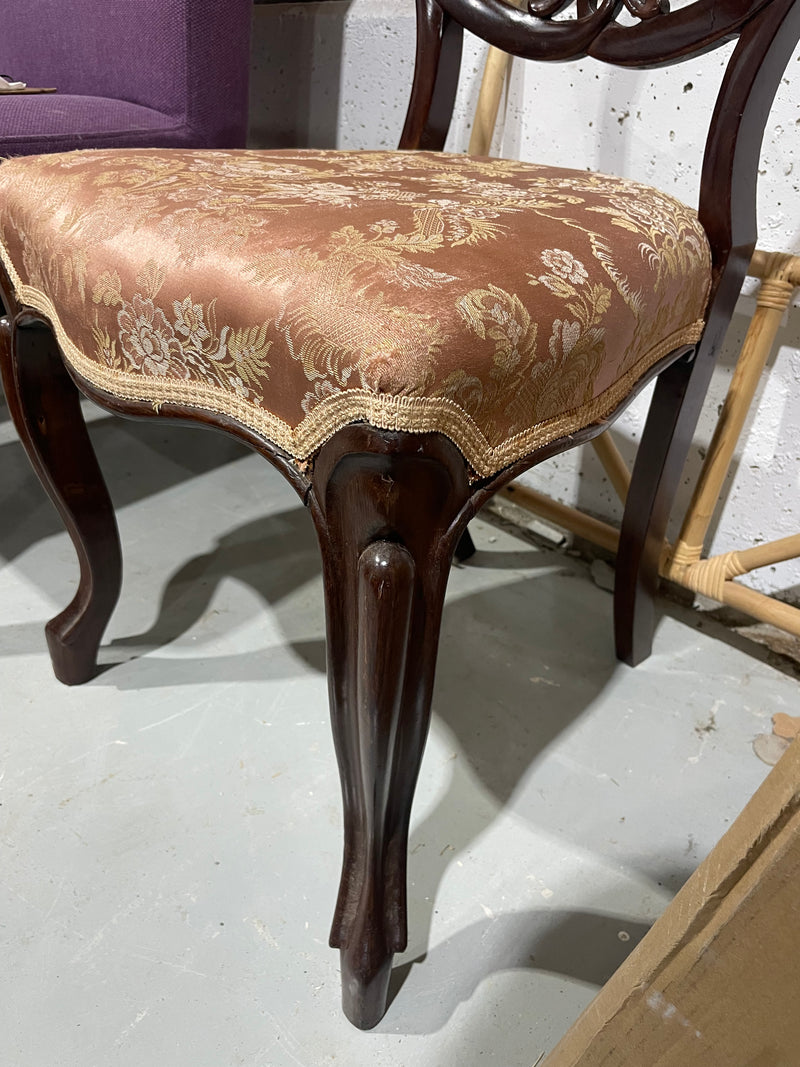 Vintage Victorian Balloon-back Chair