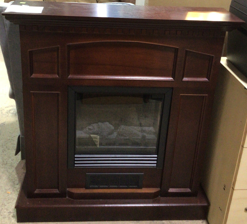 Cherry Brown Electric Fireplace