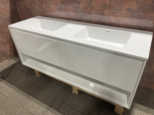 White Floating Vanity 40”/47”/63”