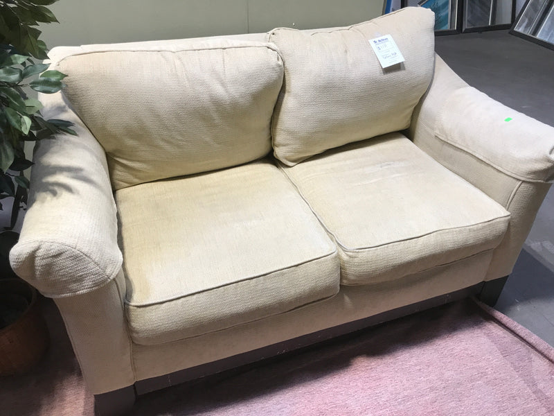 Yellow Upholstered Love-Seat