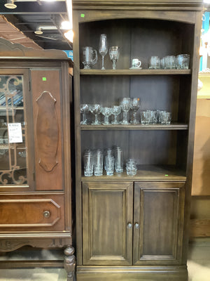 Executive Bookcase with Wood Door