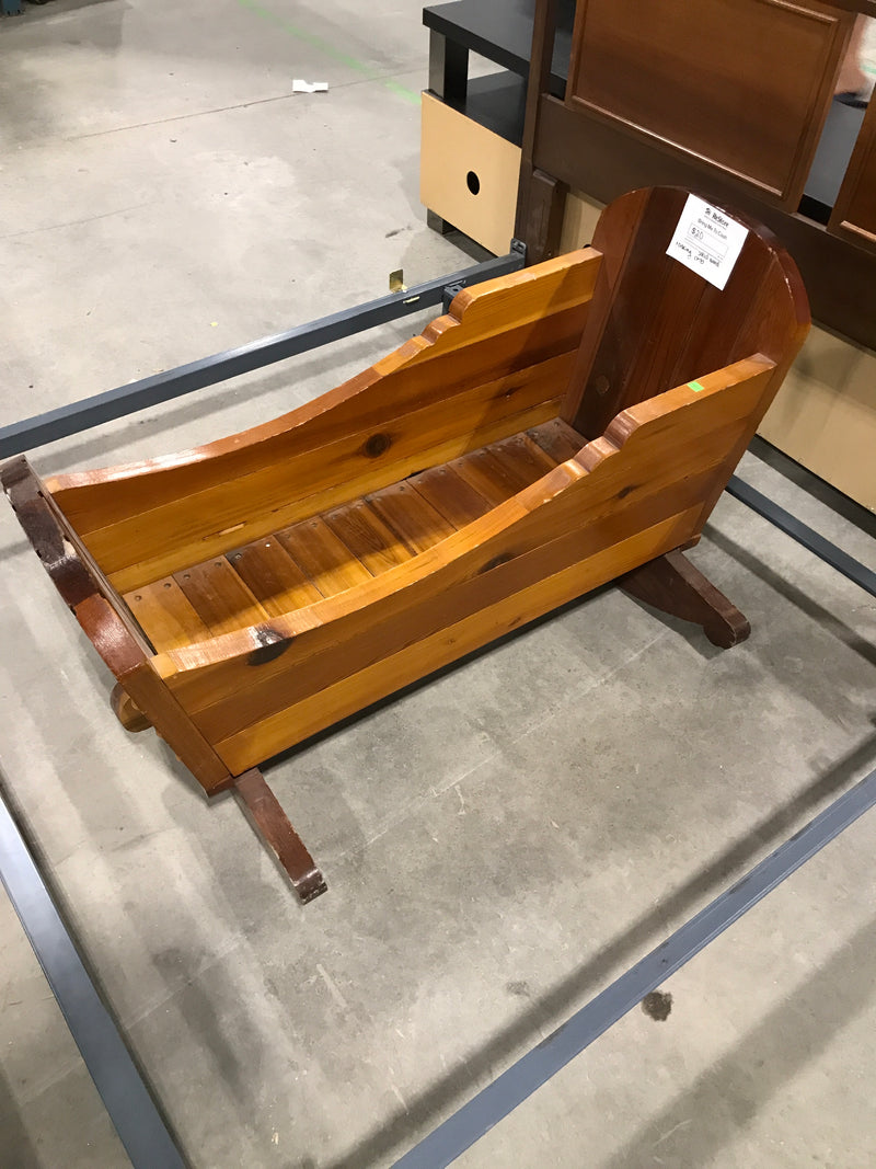 Solid Wood Rocking Crib