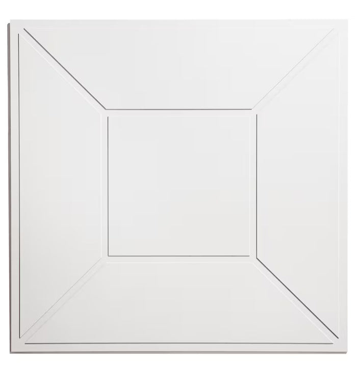Framed Decorative Ceiling Panels 2 ft. x 2 ft. x 1/4 in. (Pack of 8)