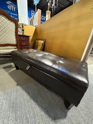 Dark Storage Ottoman