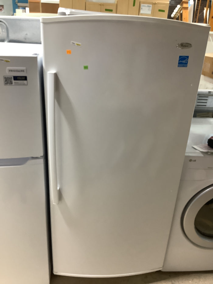 White Whirlpool Upright Freezer