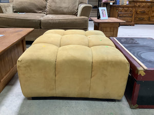 Mustard Coloured Plush Ottoman