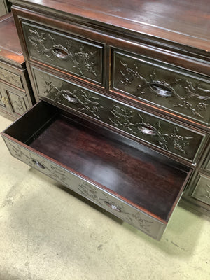 Hand-Carved Rosewood Chest-of-Drawers