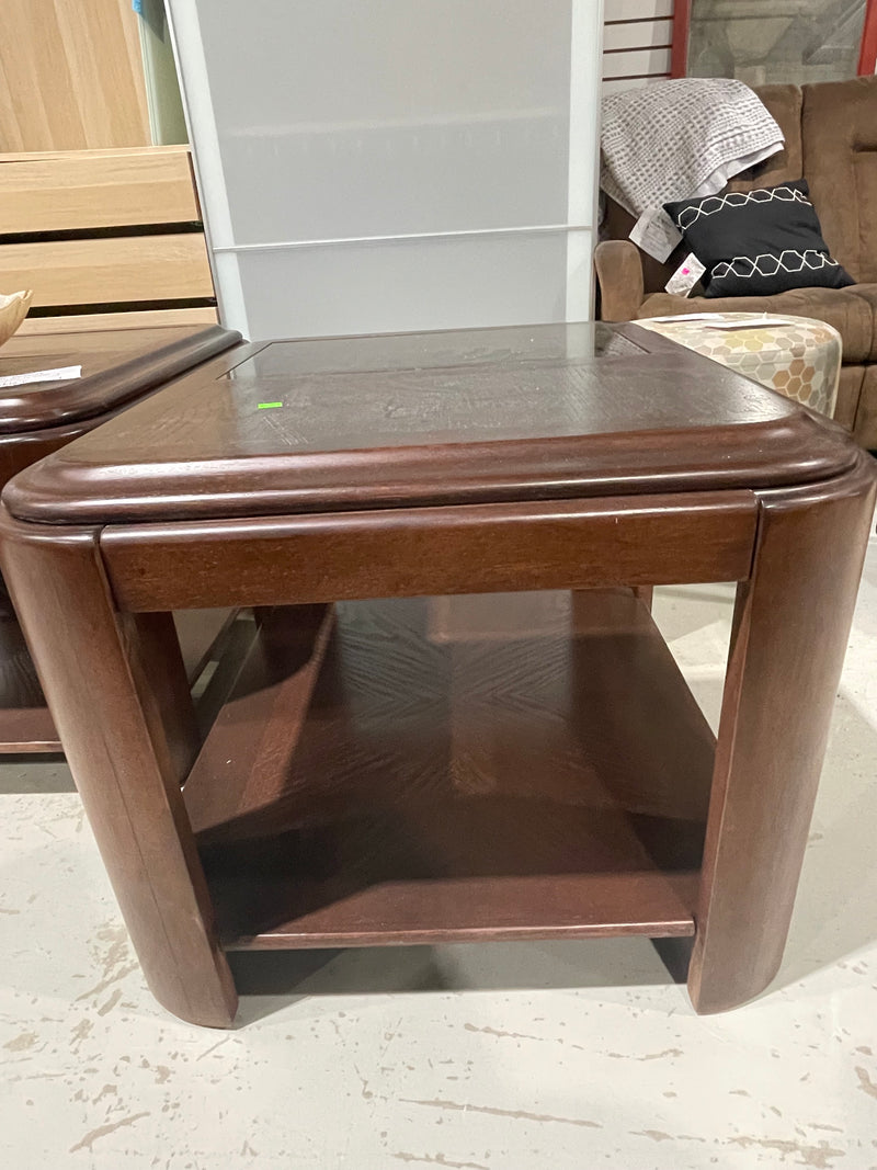 Side Table with Glass Top