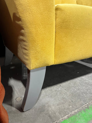 Bright Yellow Modern Accent Chair