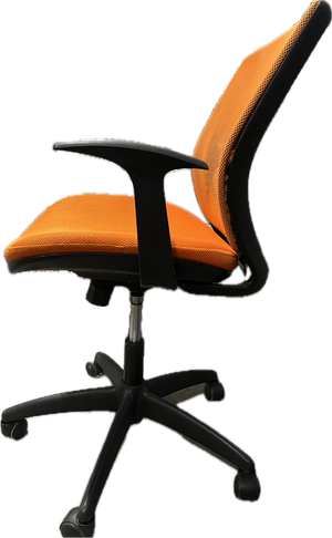 Orange Mesh Office Chair