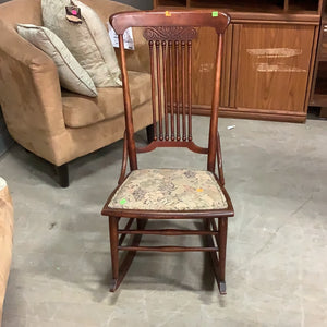 Red Wood Rocking Chair
