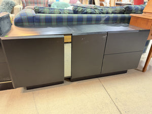 Midnight Minimalist 3-Door Sideboard & Media Console