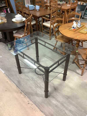 Glass and Metal Table