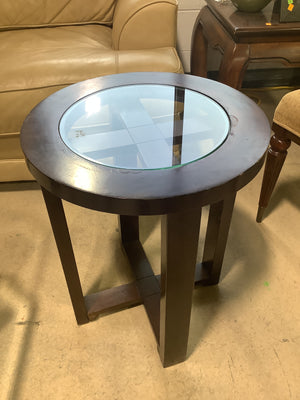 Circular Glass Side Table