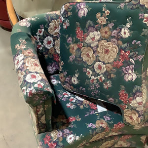 Detailed Floral Armchair