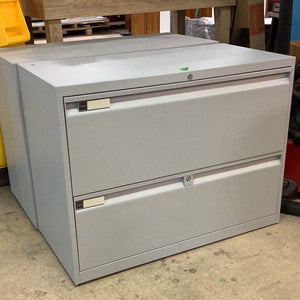 Low Grey Filing Cabinet