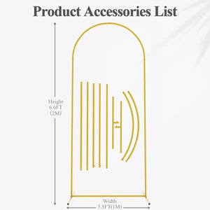 Putros Gold Metal Wedding Arch