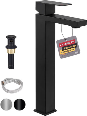 Matte Black Tall Vessel/Bowl Sink Faucet