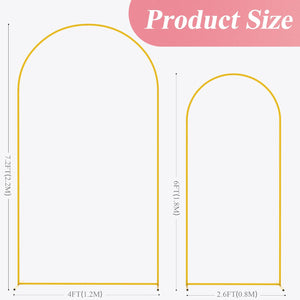 Fomcet Gold Metal Arch Backdrop Stand Set