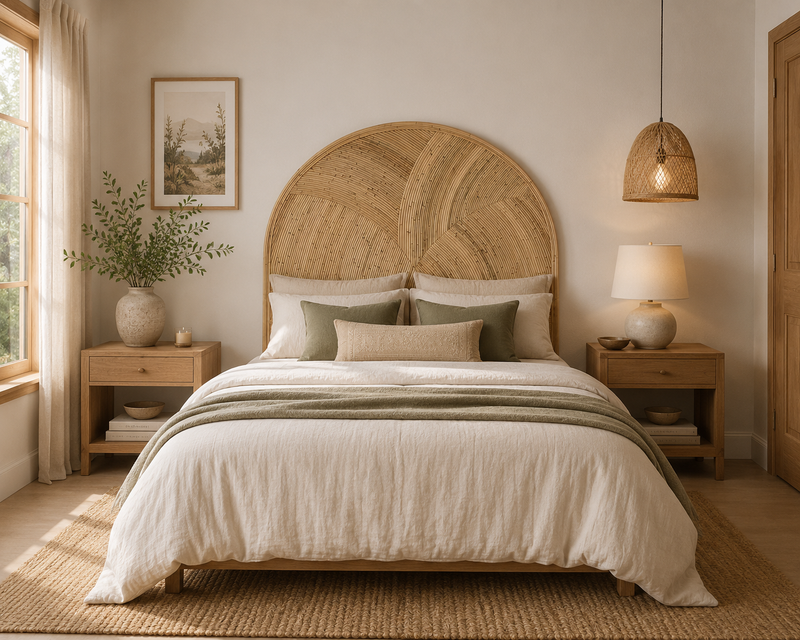 PALMA Rattan Queen Headboard