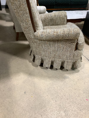 Woven Swivel Armchair