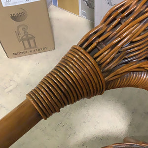 Glossy Wicker Armchair