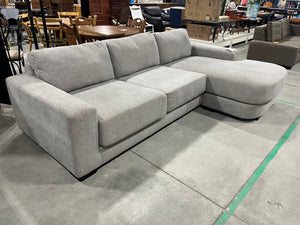 Modern Gray Sectional Sofa with Chaise
