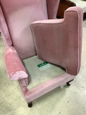 Kroehler Pink Wingback Chair