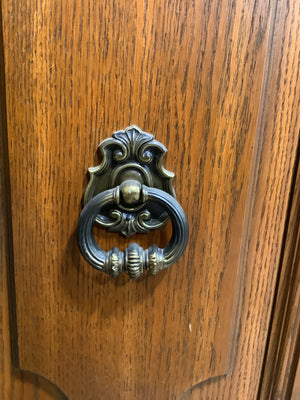 Solid Oak Glass China Cabinet