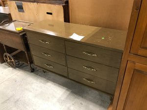 Brown Wooden 6 Drawer Dresser