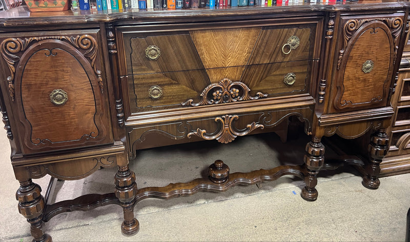 Antique Dresser with Carved Ornate Details