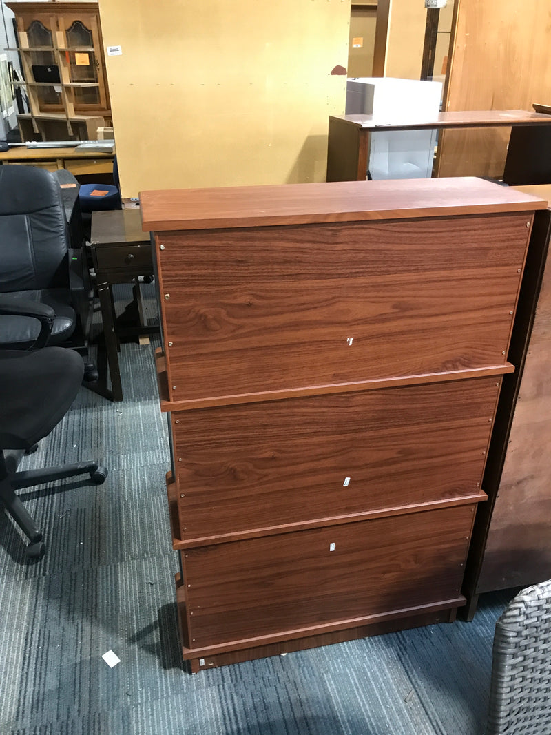 4 wooden brown shelf