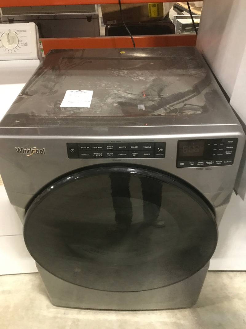 Grey Whirlpool Front Loading Dryer