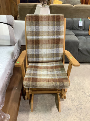 Mid-Century Wood Glider Chair