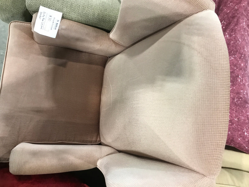 Beige Wing Back Armchair