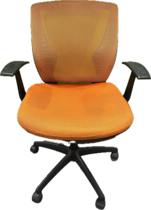 Orange Mesh Office Chair