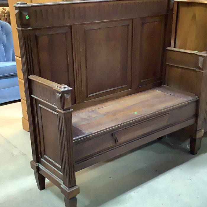 Solid Vintage Entry Bench