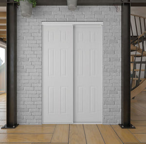 Bostonian 48” x 80.5” White Masonite Sliding Closet Door