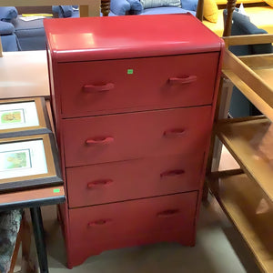 Painted Retro Dresser with Mirror