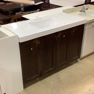 Dark Wood Bathroom Vanity