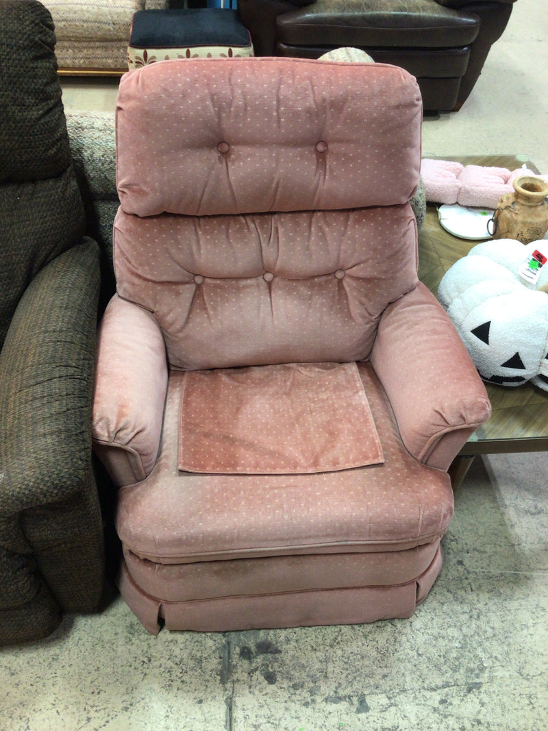 Pink Comfortable Recliner