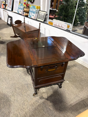 Solid Wood Vintage Bar Cart